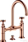 Hansgrohe AXOR MONTREUX felsőhidas mosdó csaptelep automata leeresztővel,polírozott vörös arany hatású 16510300