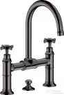 Hansgrohe AXOR MONTREUX felsőhidas mosdó csaptelep automata leeresztővel,polírozott fekete króm 16510330