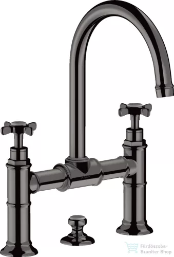 Hansgrohe AXOR MONTREUX felsőhidas mosdó csaptelep automata leeresztővel,polírozott fekete króm 16510330