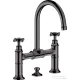 Hansgrohe AXOR MONTREUX felsőhidas mosdó csaptelep automata leeresztővel,polírozott fekete króm 16510330