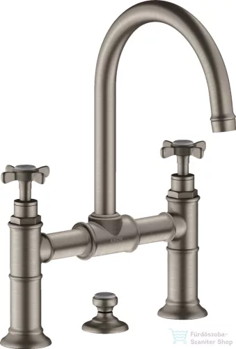 Hansgrohe AXOR MONTREUX felsőhidas mosdó csaptelep automata leeresztővel,rozsdamentes acél hatású 16510800