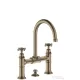 Hansgrohe AXOR MONTREUX kétkaros, felsőhidas mosdó csaptelep DN15, automata leeresztővel, szálcsiszolt nikkel 16510820
