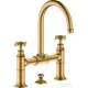 Hansgrohe AXOR MONTREUX felsőhidas mosdó csaptelep automata leeresztővel,szálcsiszolt sárgaréz hatású 16510950