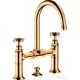 Hansgrohe AXOR MONTREUX felsőhidas mosdó csaptelep automata leeresztővel,polírozott arany hatású 16510990