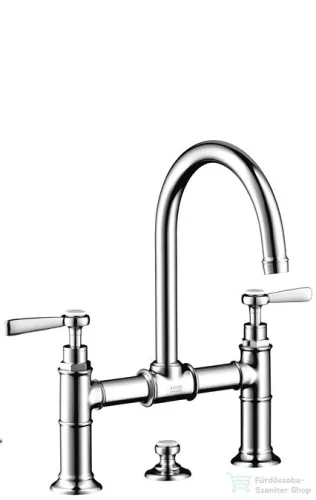 Hansgrohe AXOR MONTREUX kétkaros mosdó csaptelep 220, automata leeresztővel, króm 16511000