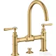 Hansgrohe AXOR MONTREUX 220 kétkaros mosdó csaptelep automata leeresztővel,szálcsiszolt arany hatású 16511250