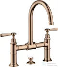 Hansgrohe AXOR MONTREUX 220 kétkaros mosdó csaptelep automata leeresztővel,polírozott vörös arany hatású 16511300