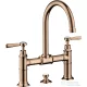 Hansgrohe AXOR MONTREUX 220 kétkaros mosdó csaptelep automata leeresztővel,polírozott vörös arany hatású 16511300