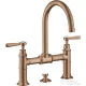 Hansgrohe AXOR MONTREUX 220 kétkaros mosdó csaptelep automata leeresztővel,szálcsiszolt vörös arany hatású 16511310