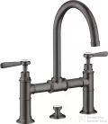 Hansgrohe AXOR MONTREUX 220 kétkaros mosdó csaptelep automata leeresztővel,szálcsiszolt fekete króm 16511340