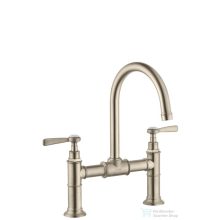   Hansgrohe AXOR MONTREUX kétkaros mosdó csaptelep 220, automata leeresztővel, szálcsiszolt nikkel 16511820