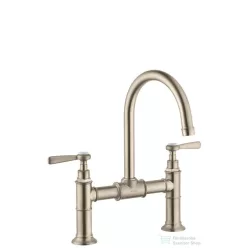   Hansgrohe AXOR MONTREUX kétkaros mosdó csaptelep 220, automata leeresztővel, szálcsiszolt nikkel 16511820