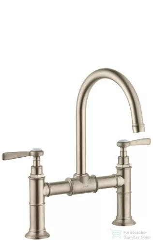 Hansgrohe AXOR MONTREUX kétkaros mosdó csaptelep 220, automata leeresztővel, szálcsiszolt nikkel 16511820