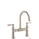 Hansgrohe AXOR MONTREUX kétkaros mosdó csaptelep 220, automata leeresztővel, szálcsiszolt nikkel 16511820