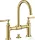 Hansgrohe AXOR MONTREUX 220 kétkaros mosdó csaptelep automata leeresztővel,szálcsiszolt sárgaréz hatású 16511950