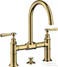 Hansgrohe AXOR MONTREUX 220 kétkaros mosdó csaptelep automata leeresztővel,polírozott arany hatású 16511990