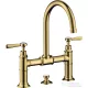 Hansgrohe AXOR MONTREUX 220 kétkaros mosdó csaptelep automata leeresztővel,polírozott arany hatású 16511990