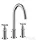 Hansgrohe AXOR MONTREUX 3-lyukú mosdó csaptelep DN15, automata leeresztővel, króm 16513000