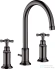 Hansgrohe AXOR MONTREUX 3 üléses mosdó csaptelep DN15, automata leeresztővel,polírozott fekete króm 16513330