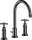 Hansgrohe AXOR MONTREUX 3 üléses mosdó csaptelep DN15, automata leeresztővel,polírozott fekete króm 16513330