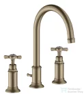 Hansgrohe AXOR MONTREUX 3-lyukú mosdó csaptelep DN15, automata leeresztővel, szálcsiszolt nikkel 16513820