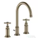 Hansgrohe AXOR MONTREUX 3-lyukú mosdó csaptelep DN15, automata leeresztővel, szálcsiszolt nikkel 16513820