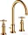Hansgrohe AXOR MONTREUX 3-lyukú mosdó csaptelep DN15, automata leeresztővel,polírozott arany hatású 16513990