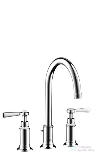Hansgrohe AXOR MONTREUX 180 3 üléses mosdó csaptelep automata leeresztővel, króm 16514000