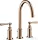 Hansgrohe AXOR MONTREUX 180 3 üléses mosdó csaptelep automata leeresztővel,polírozott vörös arany hatású 16514300