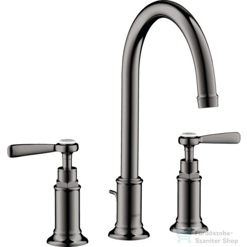 Hansgrohe AXOR MONTREUX 180 3 üléses mosdó csaptelep automata leeresztővel,polírozott fekete króm 16514330