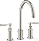 Hansgrohe AXOR MONTREUX 180 3 üléses mosdó csaptelep automata leeresztővel,rozsdamentes acél hatású 16514800