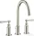 Hansgrohe AXOR MONTREUX 180 3 üléses mosdó csaptelep automata leeresztővel,rozsdamentes acél hatású 16514800