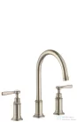 Hansgrohe AXOR MONTREUX 180 3 üléses mosdó csaptelep automata leeresztővel, szálcsiszolt nikkel 16514820