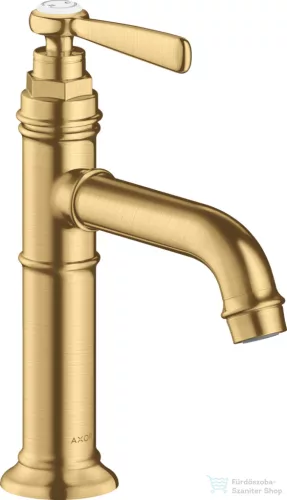 Hansgrohe AXOR MONTREUX 100 mosdó csaptelep nem zárható leeresztővel,szálcsiszolt arany hatású 16516250