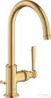 Hansgrohe AXOR MONTREUX 210 mosdó csaptelep automata leeresztővel,szálcsiszolt arany hatású 16517250