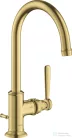 Hansgrohe AXOR MONTREUX 210 mosdó csaptelep automata leeresztővel,szálcsiszolt sárgaréz hatású 16517950