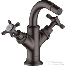   Hansgrohe Axor Montreux kétkaros bidé csaptelep automata leeresztővel,szálcsiszolt fekete króm 16520340