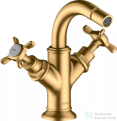 Hansgrohe Axor Montreux kétkaros bidé csaptelep automata leeresztővel,szálcsiszolt sárharéz hatású 16520950