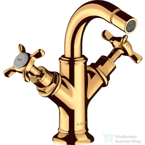 Hansgrohe Axor Montreux kétkaros bidé csaptelep automata leeresztővel,polírozott arany hatású 16520990