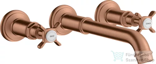 Hansgrohe AXOR Montreux falsík alatti mosdó csaptelep nem zárható leeresztővel,szálcsiszolt vörös arany hatású 16532310