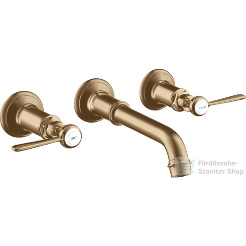 Hansgrohe AXOR Montreux falsík alatti mosdó csaptelep nem zárható leeresztővel,szálcsiszolt bronz 16534140