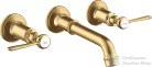 Hansgrohe AXOR Montreux falsík alatti mosdó csaptelep nem zárható leeresztővel,szálcsiszolt arany hatású 16534250