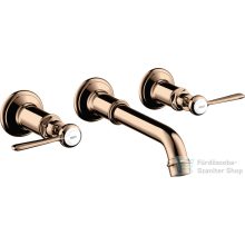   Hansgrohe AXOR Montreux falsík alatti mosdó csaptelep nem zárható leeresztővel,polírozott vörös arany hatású 16534300