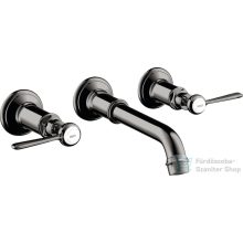   Hansgrohe AXOR Montreux falsík alatti mosdó csaptelep nem zárható leeresztővel,polírozott fekete króm 16534330