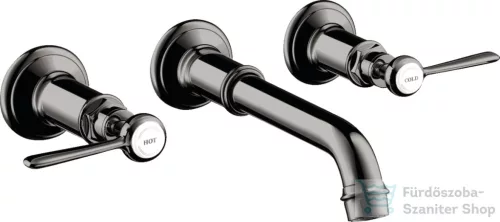 Hansgrohe AXOR Montreux falsík alatti mosdó csaptelep nem zárható leeresztővel,polírozott fekete króm 16534330