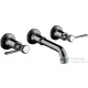 Hansgrohe AXOR Montreux falsík alatti mosdó csaptelep nem zárható leeresztővel,polírozott fekete króm 16534330
