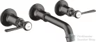 Hansgrohe AXOR Montreux falsík alatti mosdó csaptelep nem zárható leeresztővel,szálcsiszolt fekete króm 16534340
