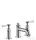 Hansgrohe AXOR MONTREUX 3-lyukú mosdó csaptelep 30, automata leeresztővel, króm 16535000