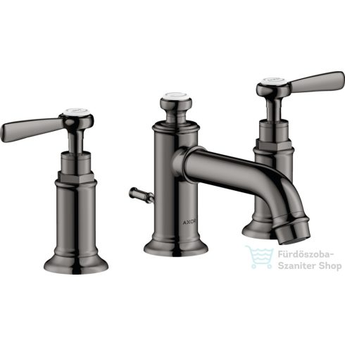 Hansgrohe AXOR MONTREUX falsík alatti mosdó csaptelep automata leeresztővel,polírozott fekete króm 16535330