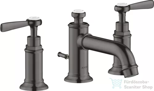 Hansgrohe AXOR MONTREUX falsík alatti mosdó csaptelep automata leeresztővel,szálcsiszolt fekete króm 16535340